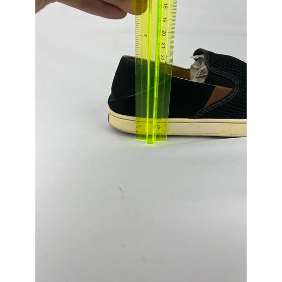 SurfCore OluKai Women’s Pehuea Black Mesh Slip-On Loafers Size 7.5 (EUR 38) - Picture 14 of 15